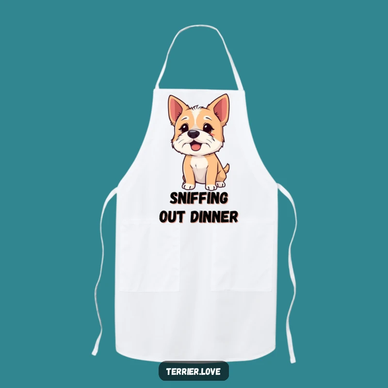 Funny Terrier Apron - Eager Chef Dog, Great Gift for Kitchen Explorers