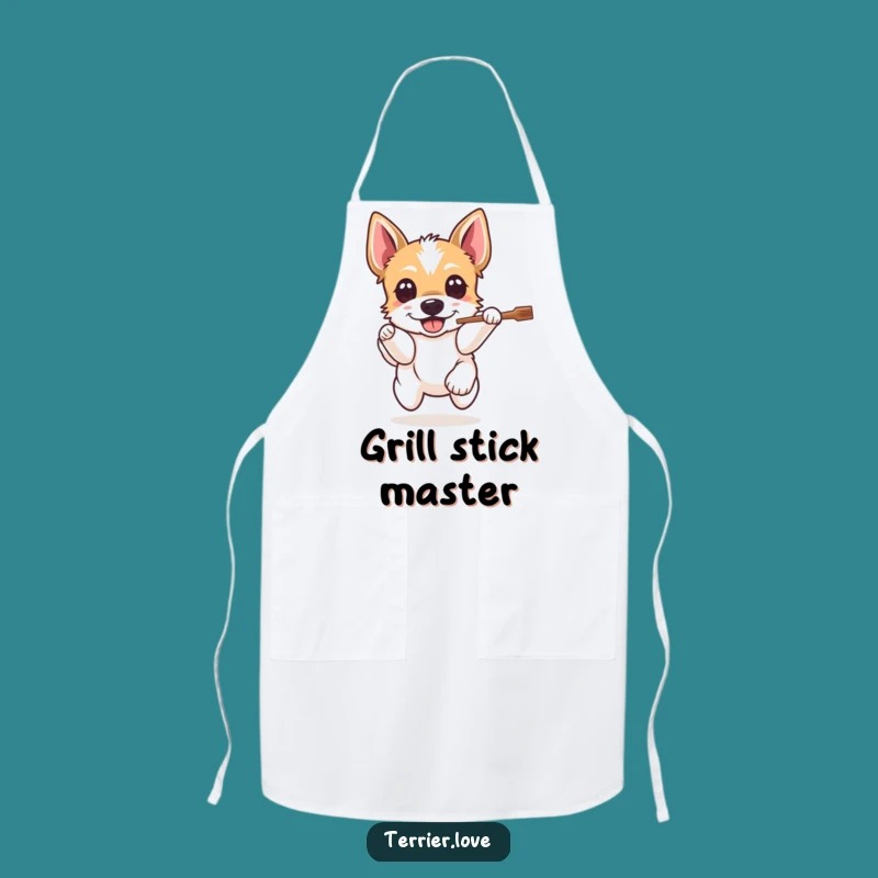 Funny Terrier Fetch Chef Apron - Hilarious Dog Kitchen Accessory