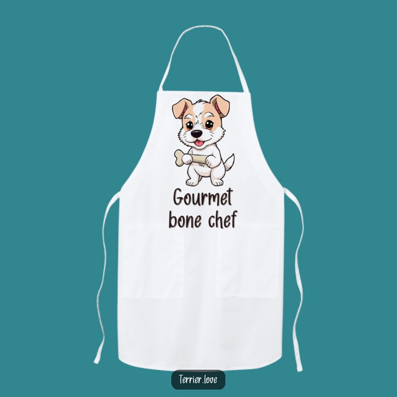 Funny Terrier Apron - Proud Chef Dog, Great Gift for Kitchen Triumphs