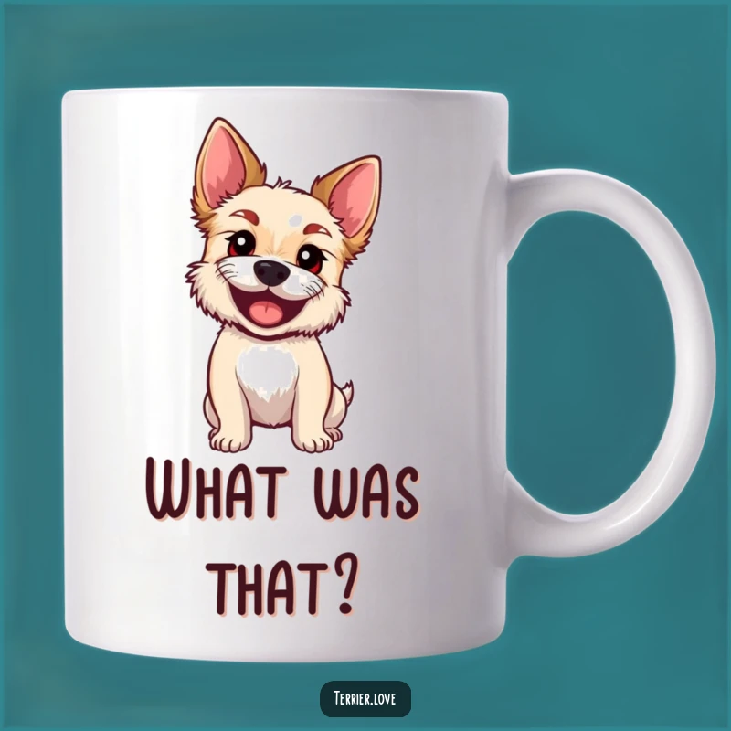 Funny Curious Terrier Mug - Adorable & Hilarious Dog Gift!