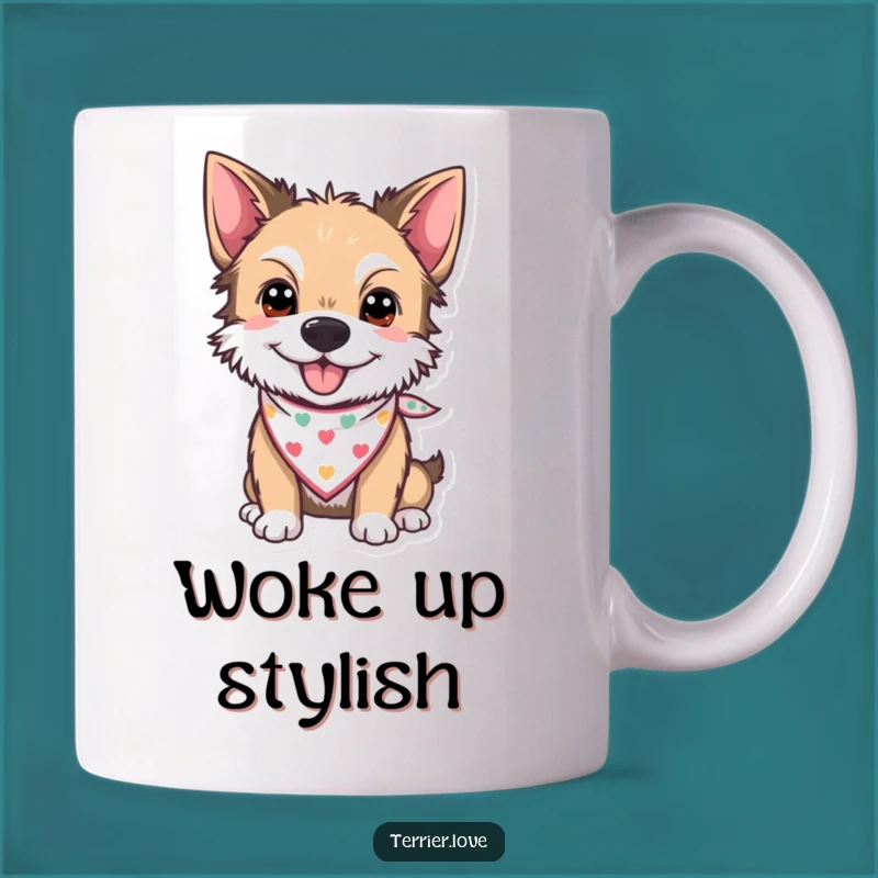 Funny Bandana Terrier Mug - Adorable & Hilarious Dog Gift!