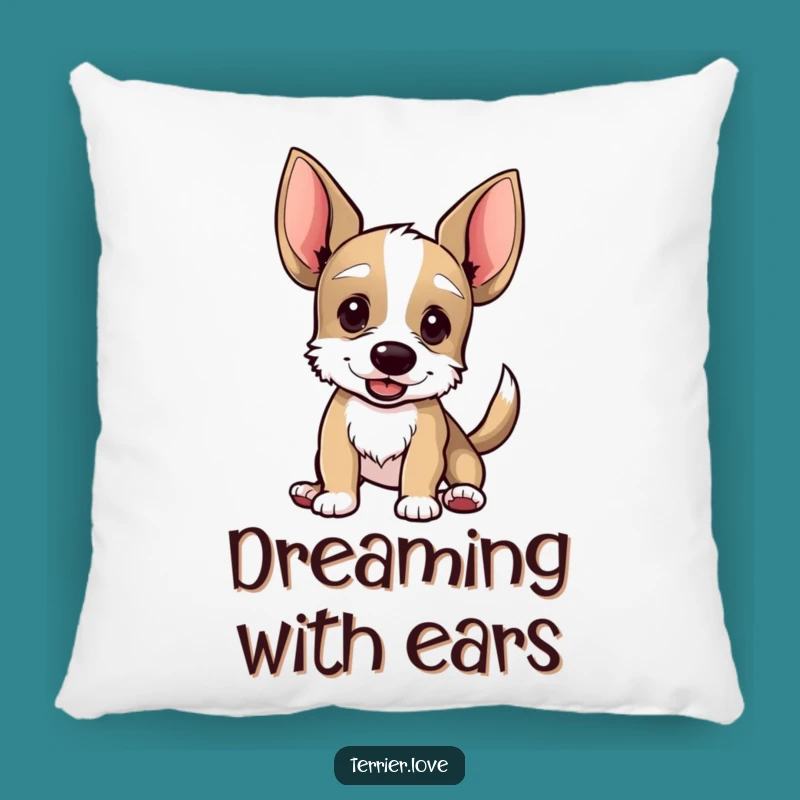Funny Terrier Ears Pillow: Cozy Comfort with a Hilarious Wag