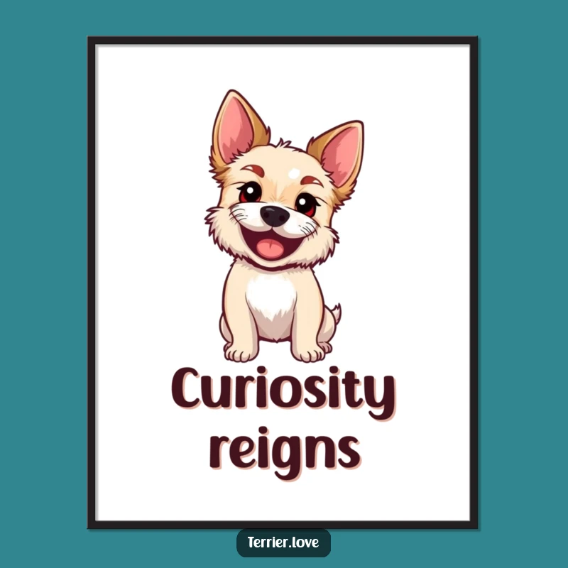 Funny 'What is it?' Terrier Digital Art - Hilarious Wall Decor Gift!