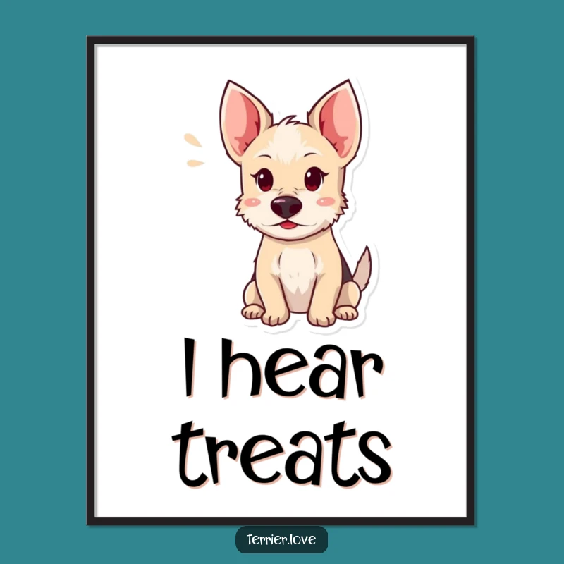 Printable Funny Terrier Art: Instant Alertness for Your Walls