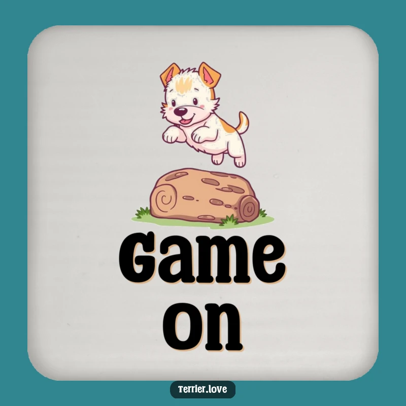 Funny Terrier Leap Coaster - Hilarious Dog Drink Protection