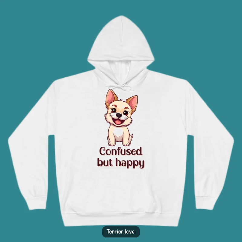 Funny Curious Terrier Hoodie - Cozy & Hilarious Dog Lover Gift!