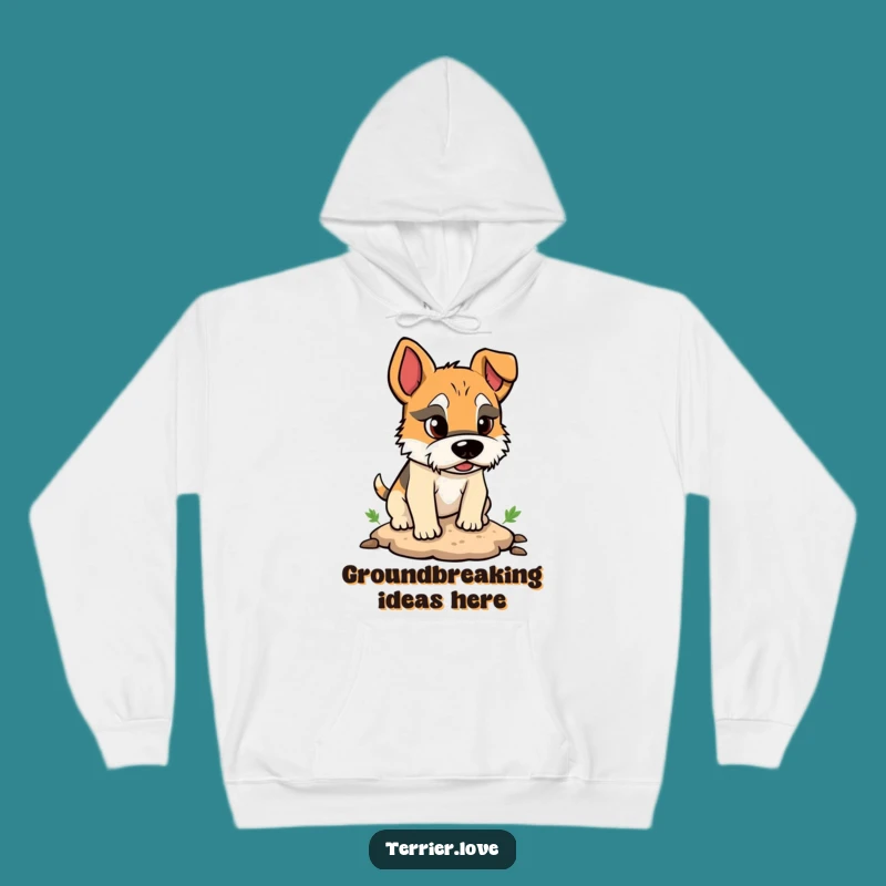Cozy Funny Terrier Digger Hoodie: Warm & Hilarious Canine Casual Wear