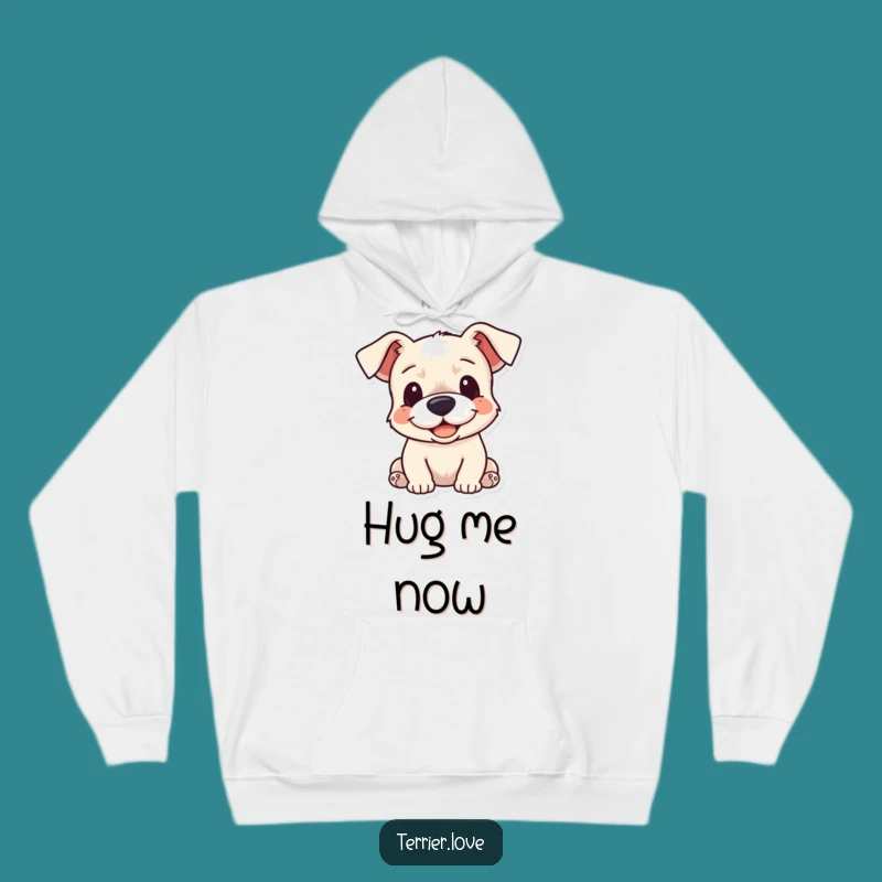 Funny Cuddle Terrier Hoodie - Cozy Floppy Ears Sweatshirt, Best Dog Lover Gift