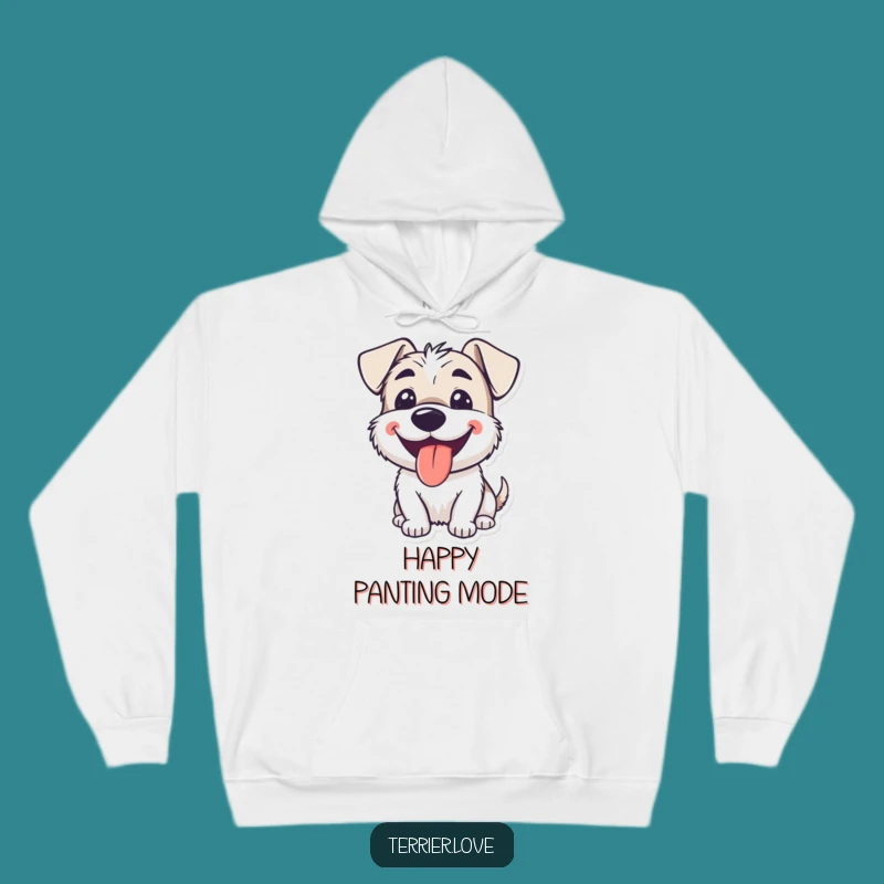 Funny Smiling Terrier Hoodie: Cozy Happy Dog Gift