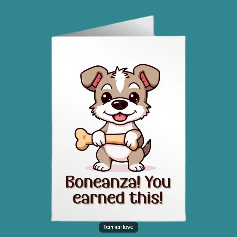 Free Printable Terrier Congrats Card: Proud Dog, Funny Downloadable Gift for Success