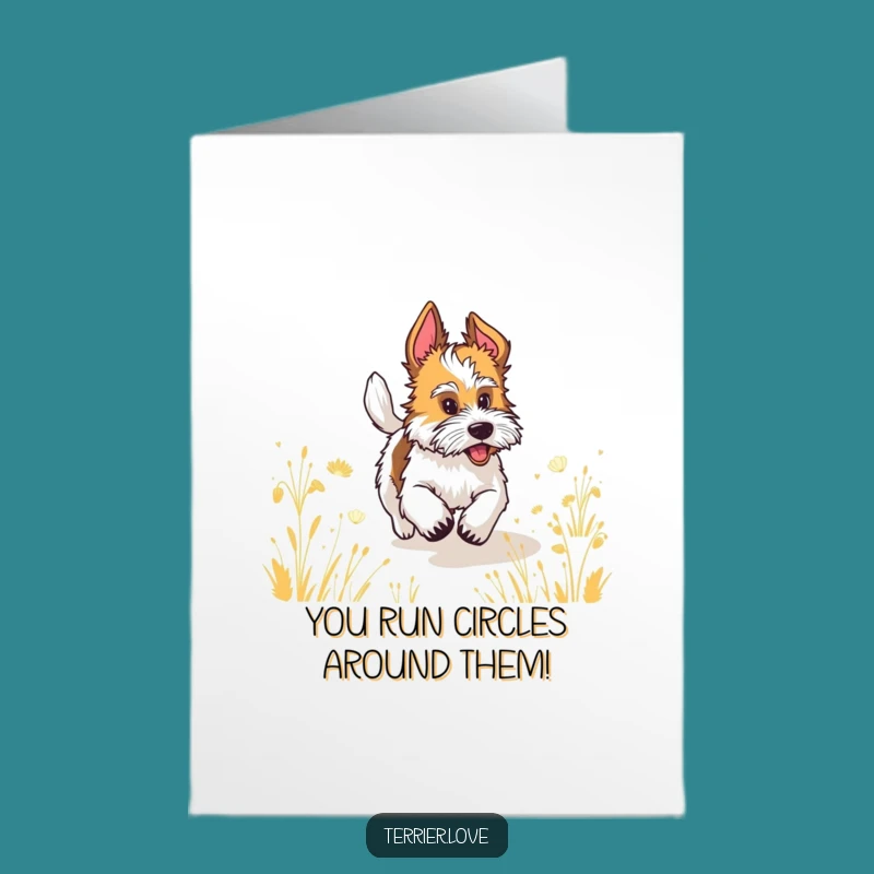 Joyful Free Printable Terrier Congrats Card - Downloadable Gift of Celebration!