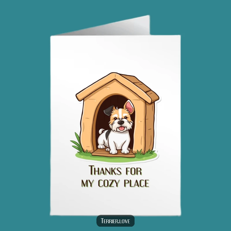 Peek-a-Boo Free Printable Terrier Thank You Card - Downloadable Gift of Gratitude!