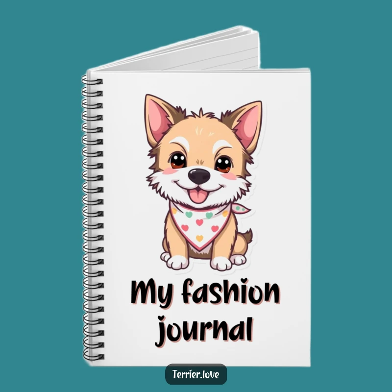 Funny 'Cool Pup' Terrier Notebook - Hilarious Journal Gift!