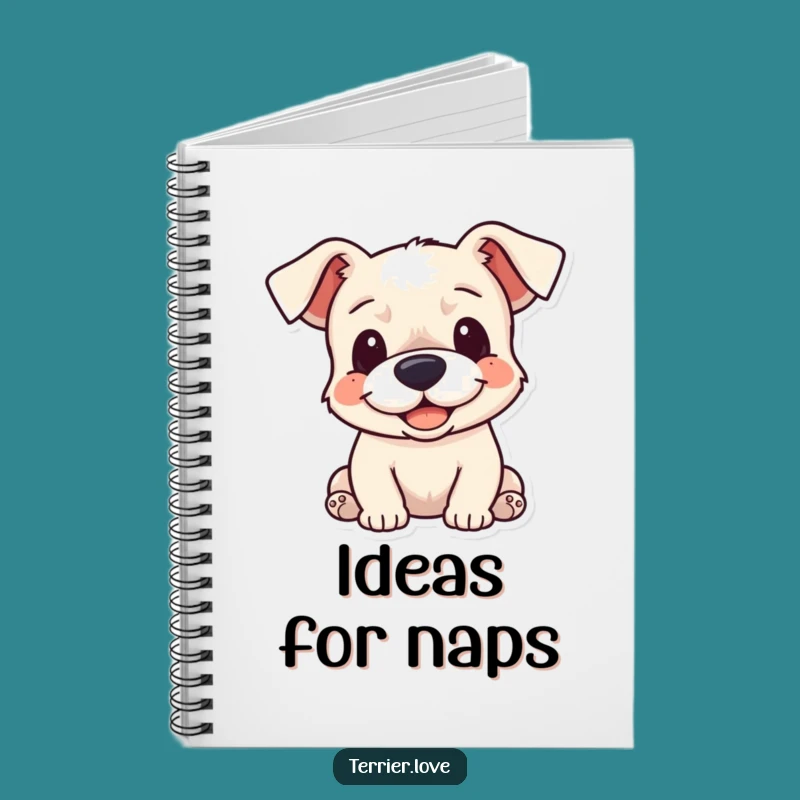 Funny Cuddle Terrier Notebook - Lined Journal with Floppy Ears Dog, Pet Lover Gift