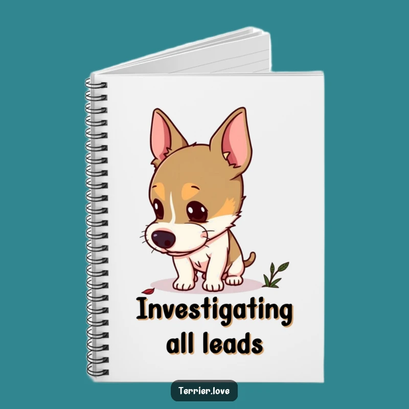 Funny Curious Terrier Notebook: Jot Down Your Discoveries