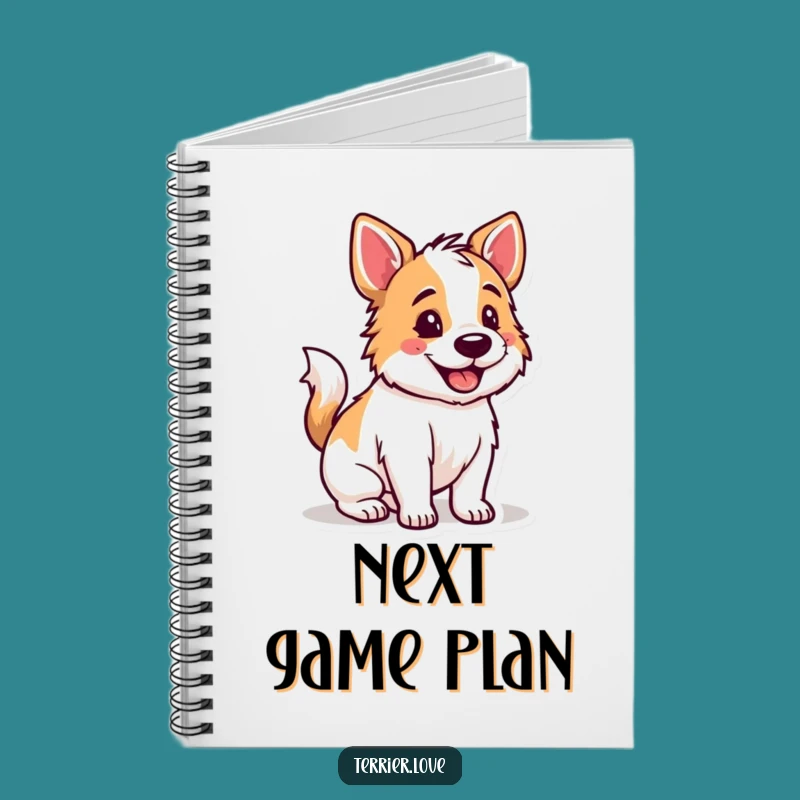 Funny Happy Terrier Notebook: Game Time Journal, a Creative Funny Gift