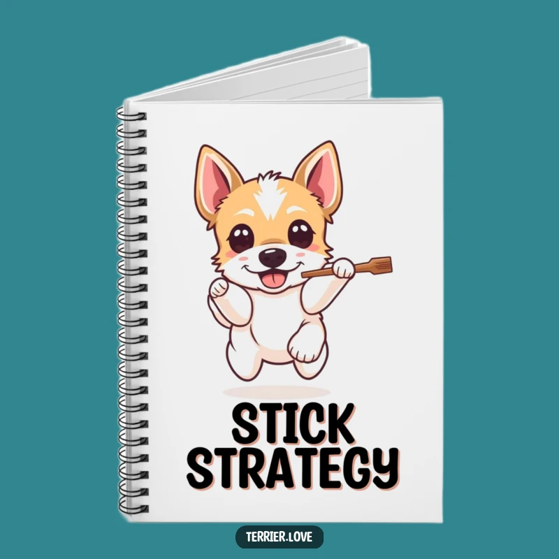 Funny Terrier Fetch Notebook - Hilarious Dog Journal for Notes