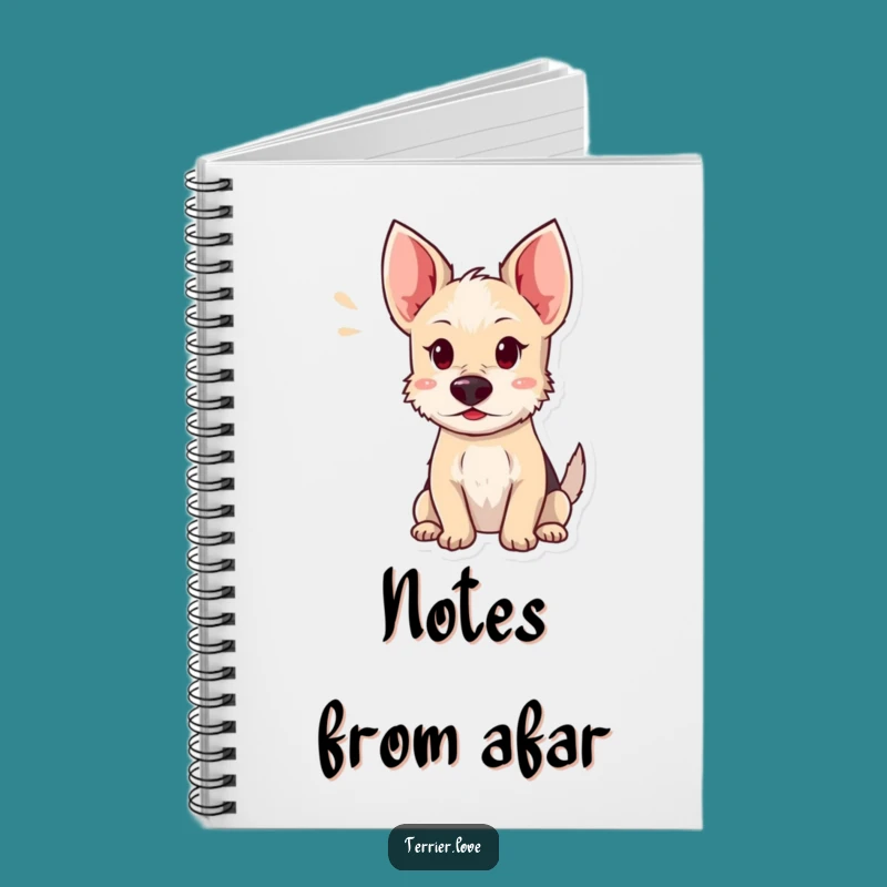 Funny Terrier Notebook: Jot Down Notes with Keen Ears