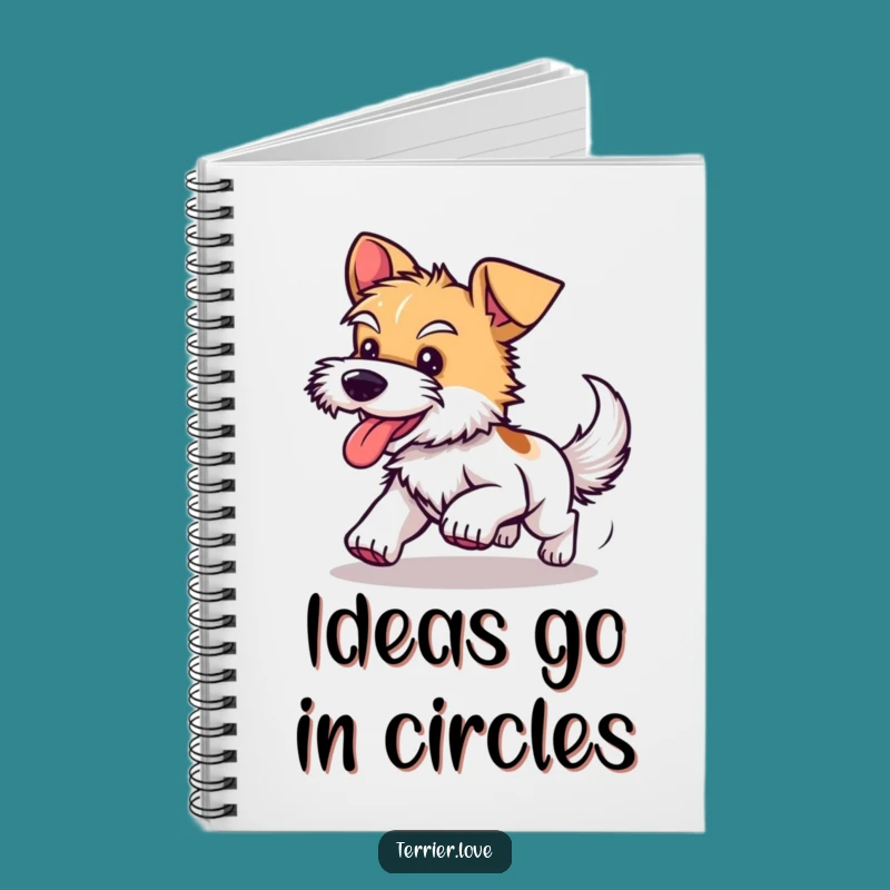 Funny Terrier Tail Chasing Notebook: Capture Ideas with Spirited Humor