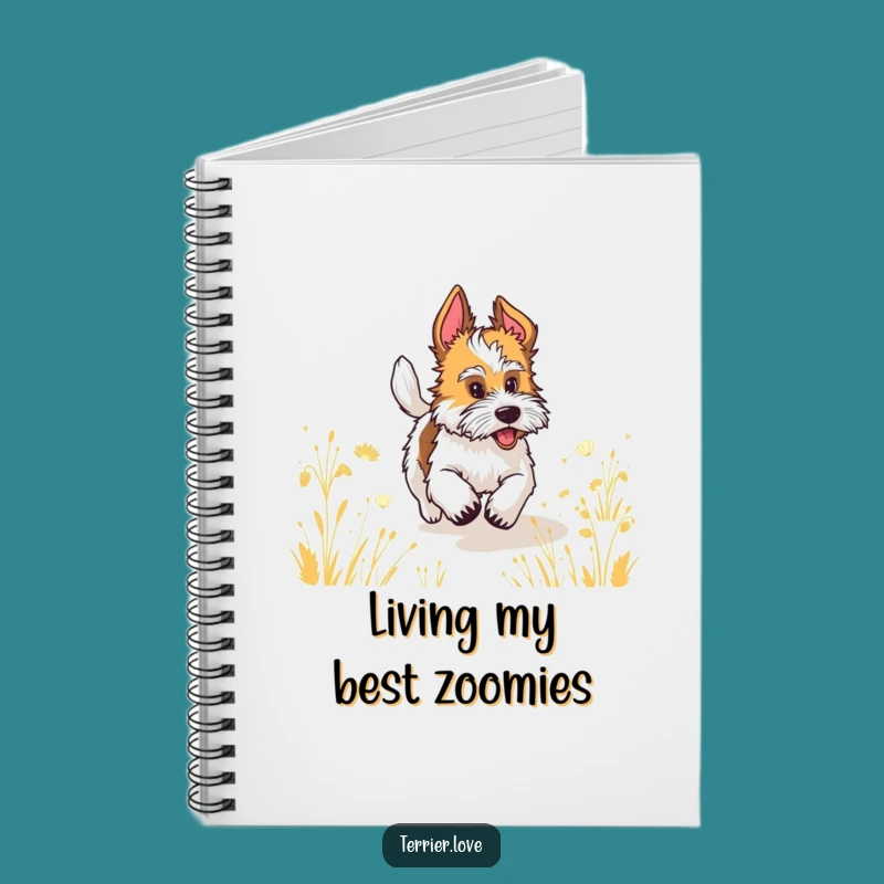 Funny Wagging Tail Terrier Notebook - Hilarious Journal for Dog Fans