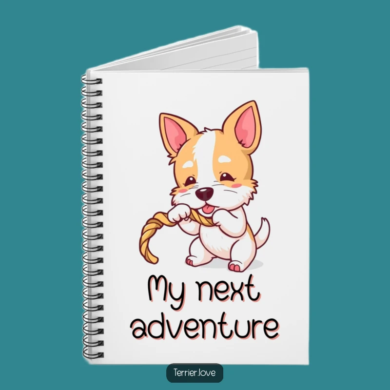 Funny Terrier Tugger Notebook - Journal Playful Dog, Practical Gift
