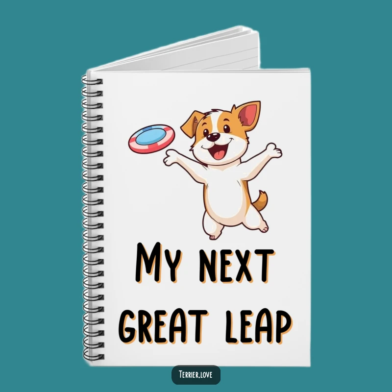 Funny Terrier Disc Catcher Notebook: Hilarious Dog Journal, Gift Idea
