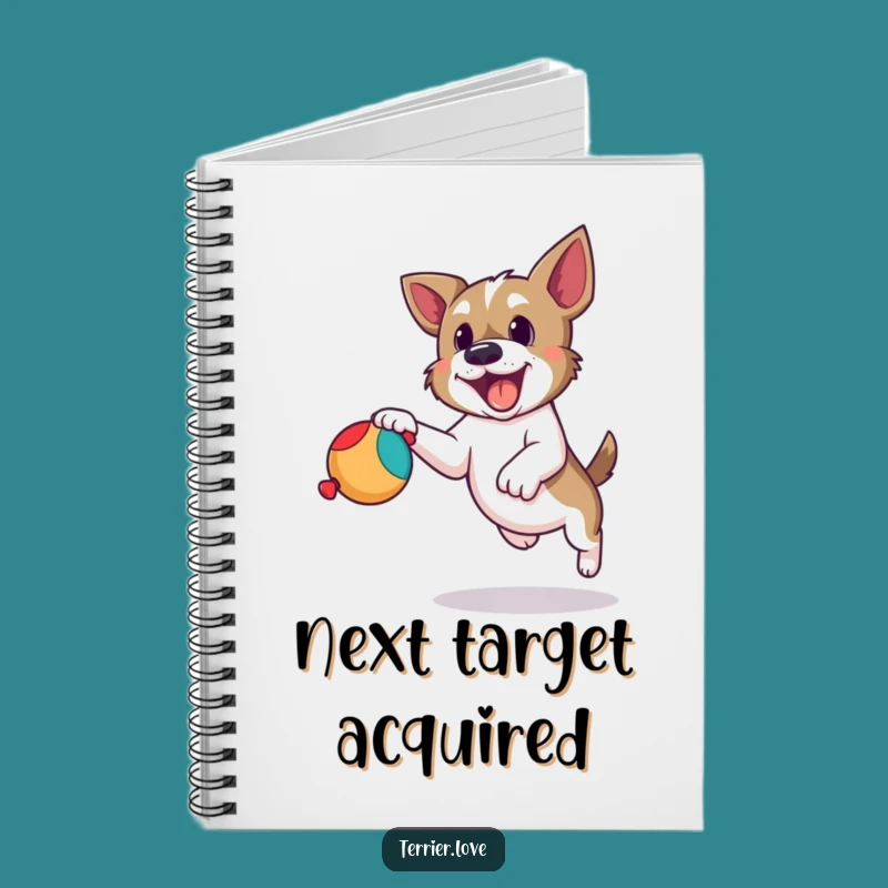 Funny Terrier Toy Leap Notebook: Jot Down Playful Ideas