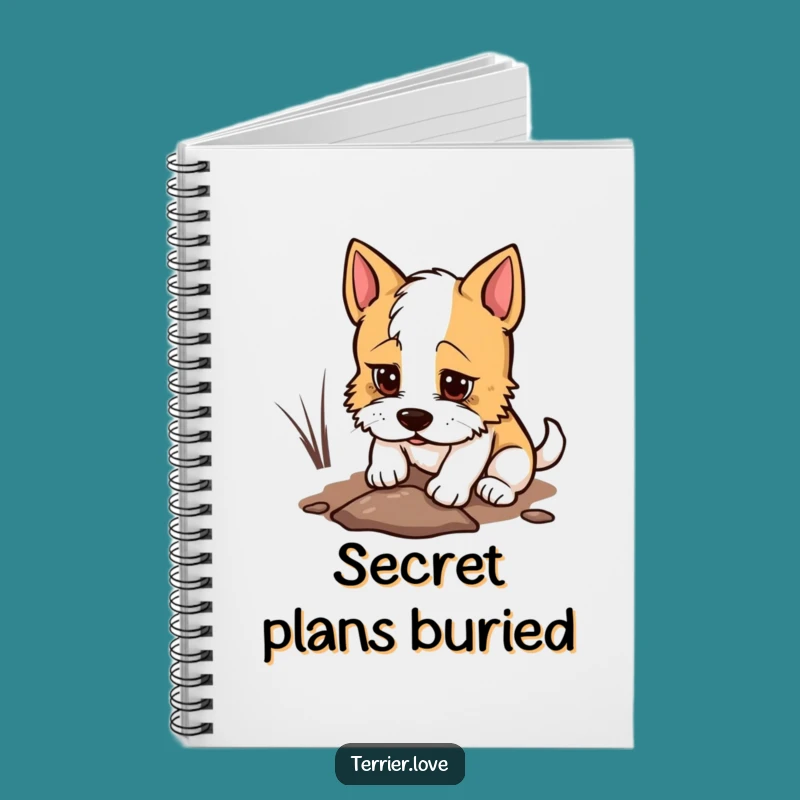 Funny Terrier Notebook - Determined Dog Journal, Perfect Gift for Planners
