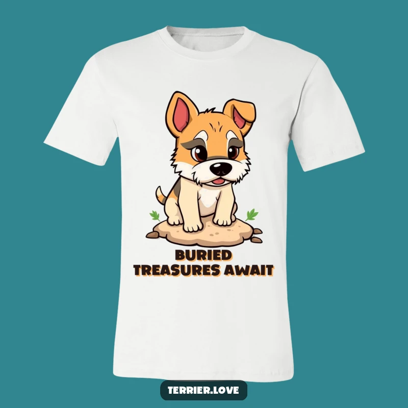 Funny Terrier Digging T-Shirt: Determined Dog Tee, Great Gift Idea