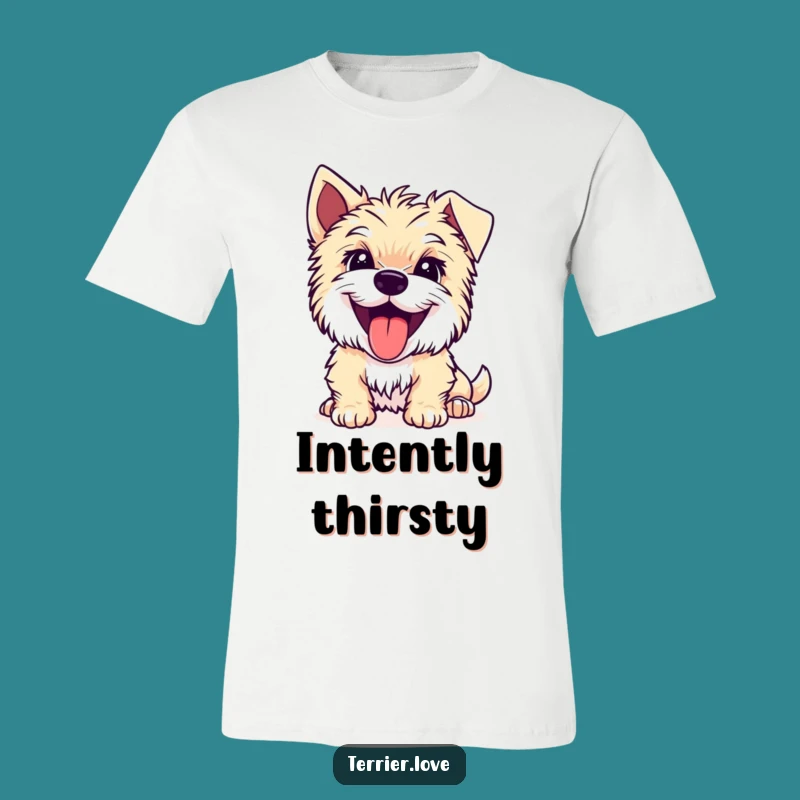 Funny Joyful Terrier T-Shirt: Intense Focus Tee, a Great Funny Gift