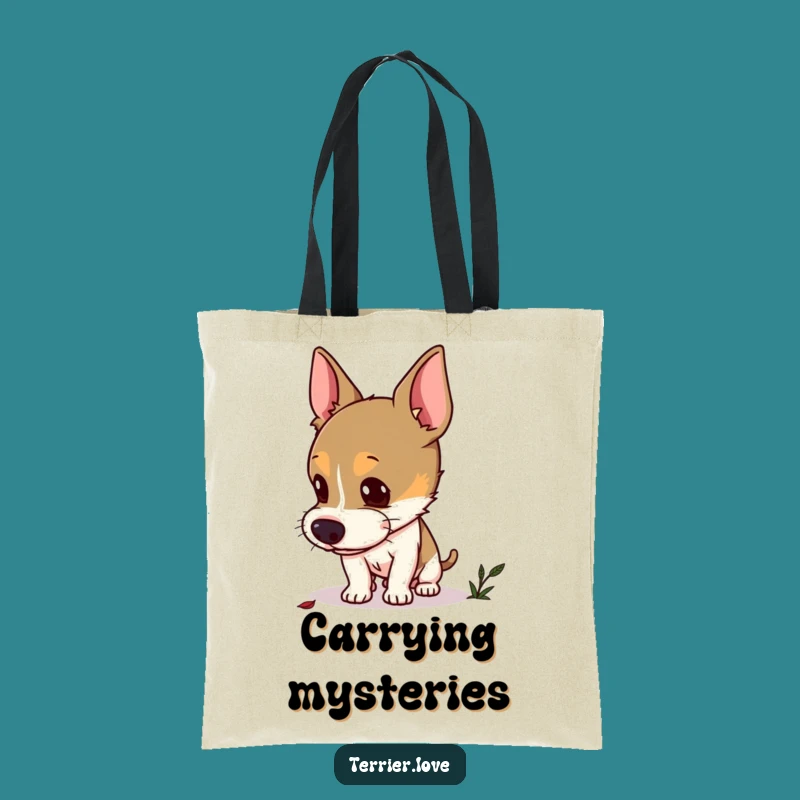 Funny Curious Terrier Tote Bag: Carry Your Sense of Discovery